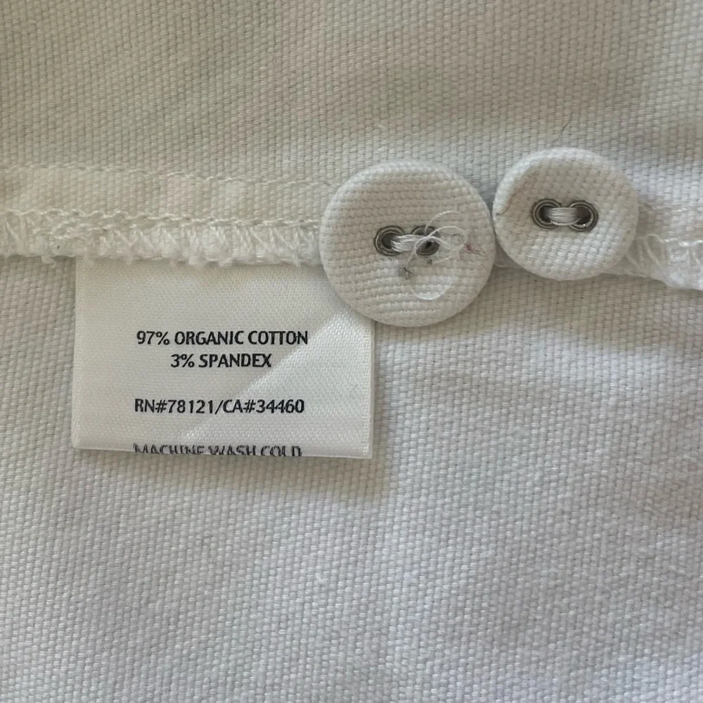 Eileen Fisher White Organic Cotton Canvas Jacket Blazer S EUC - Picture 10 of 16